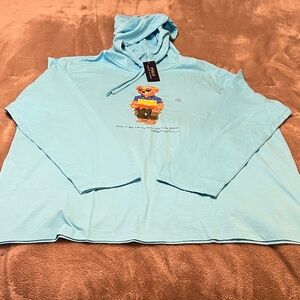 New Mens XXL POLO RALPH LAUREN Long Sleeve Hooded Tee.